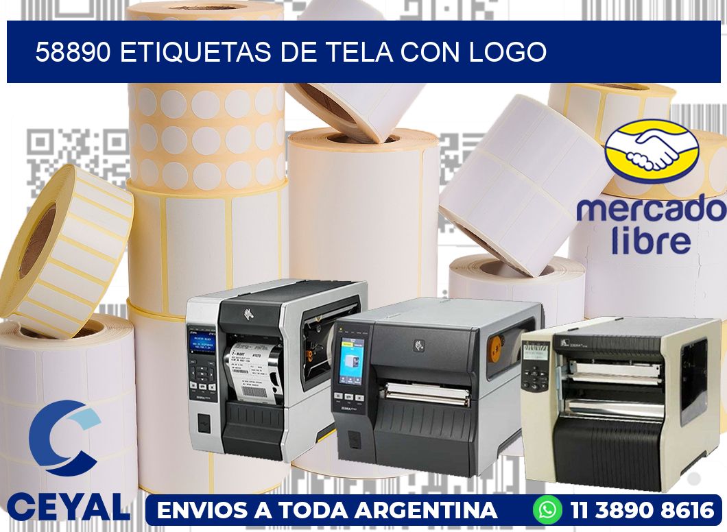 58890 ETIQUETAS DE TELA CON LOGO