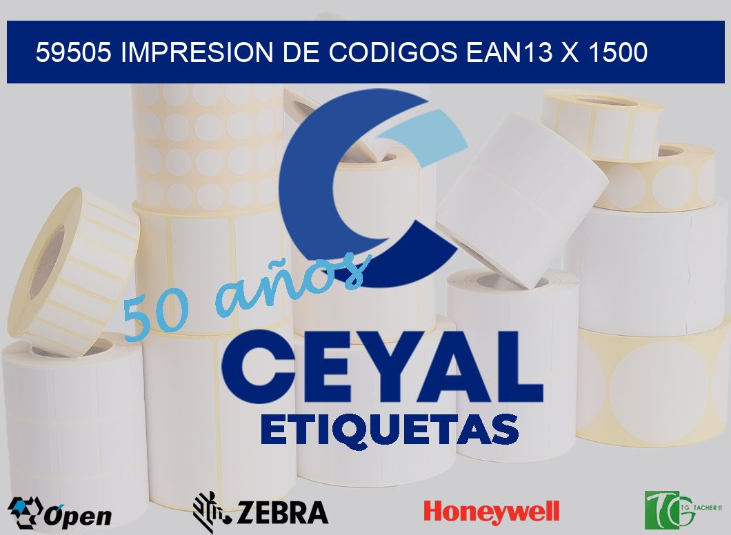 59505 impresion de codigos EAN13 x 1500