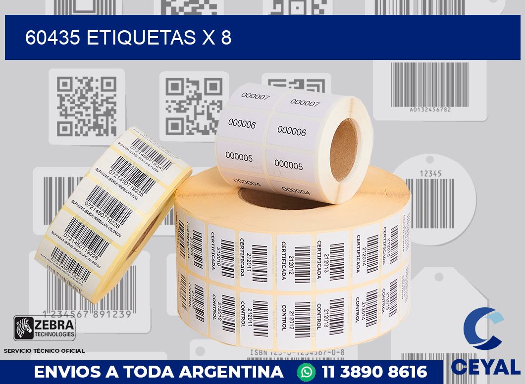 60435 Etiquetas x 8