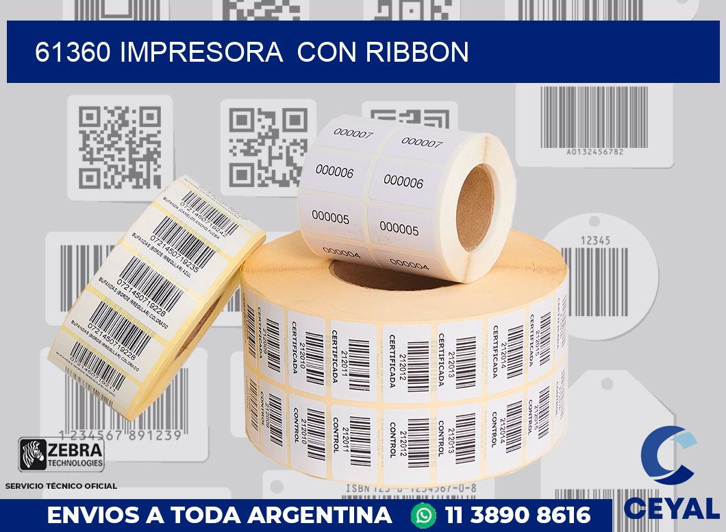 61360 impresora  con ribbon