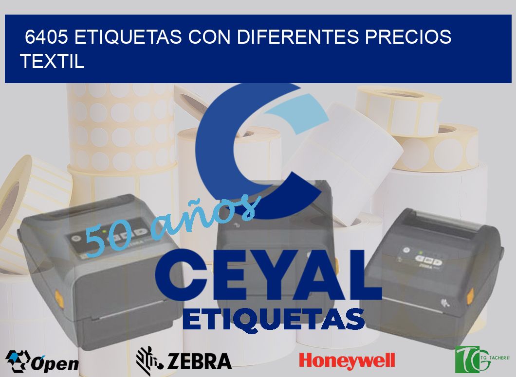 6405 ETIQUETAS CON DIFERENTES PRECIOS TEXTIL