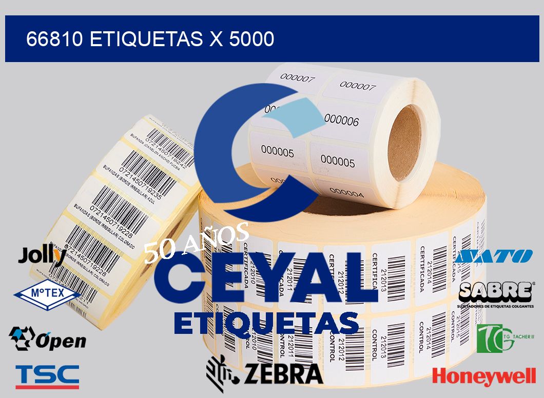 66810 Etiquetas x 5000