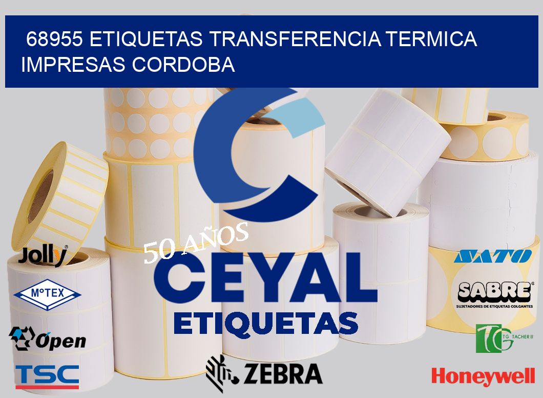 68955 ETIQUETAS TRANSFERENCIA TERMICA IMPRESAS CORDOBA