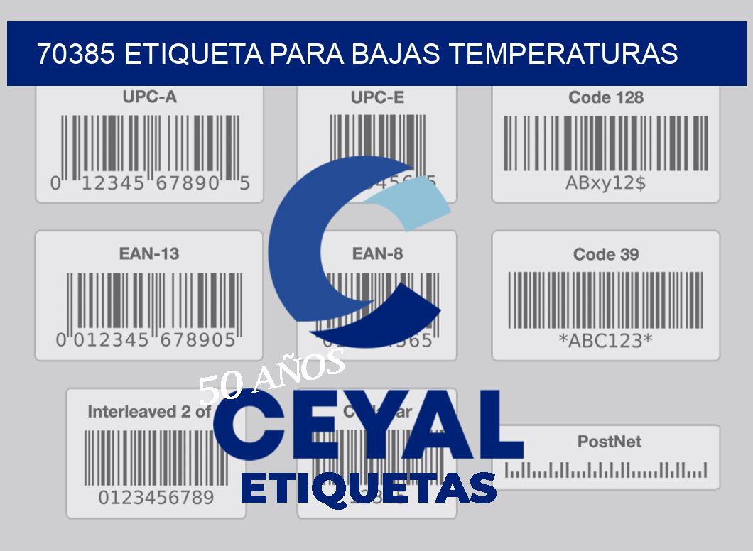 70385 ETIQUETA PARA BAJAS TEMPERATURAS