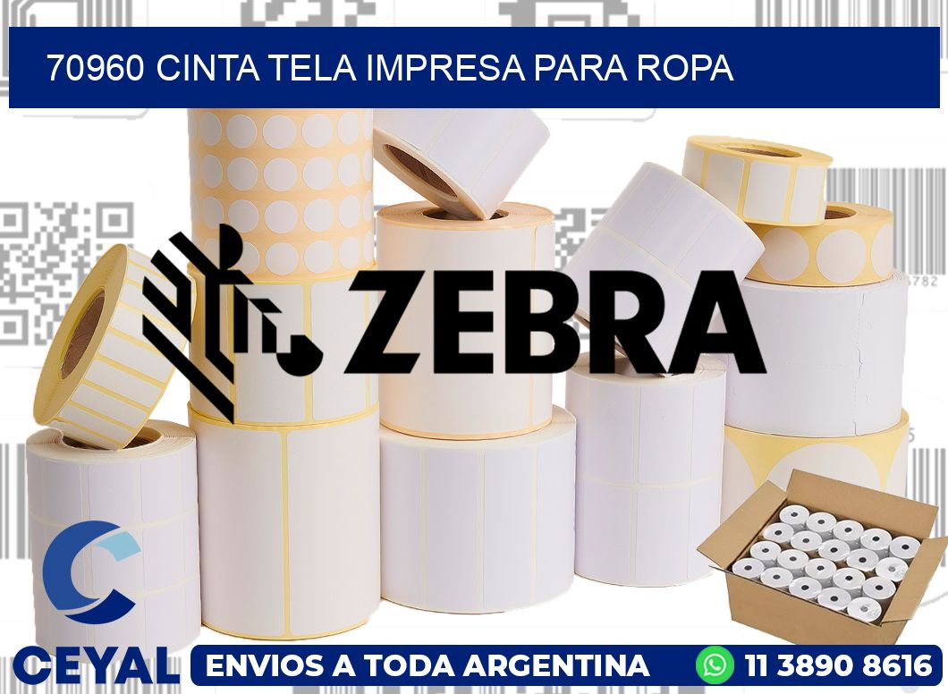 70960 CINTA TELA IMPRESA PARA ROPA