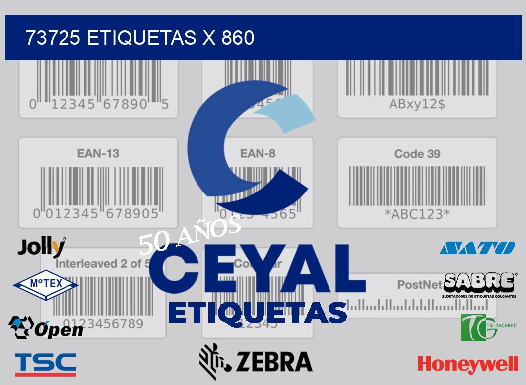 73725 Etiquetas x 860