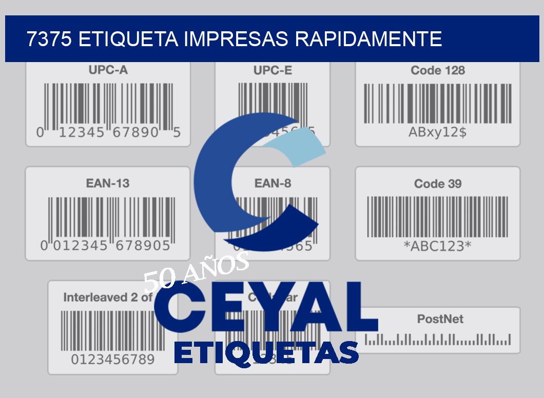 7375 ETIQUETA IMPRESAS RAPIDAMENTE