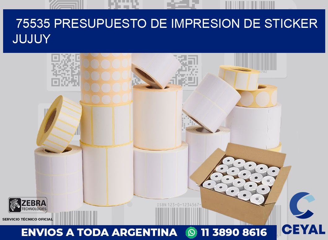 75535 PRESUPUESTO DE IMPRESION DE STICKER JUJUY