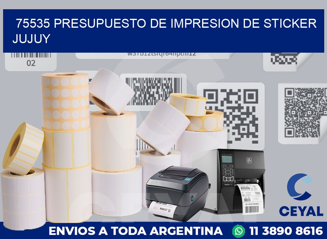 75535 PRESUPUESTO DE IMPRESION DE STICKER JUJUY