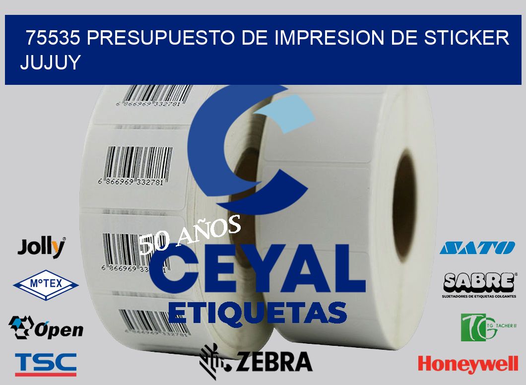 75535 PRESUPUESTO DE IMPRESION DE STICKER JUJUY
