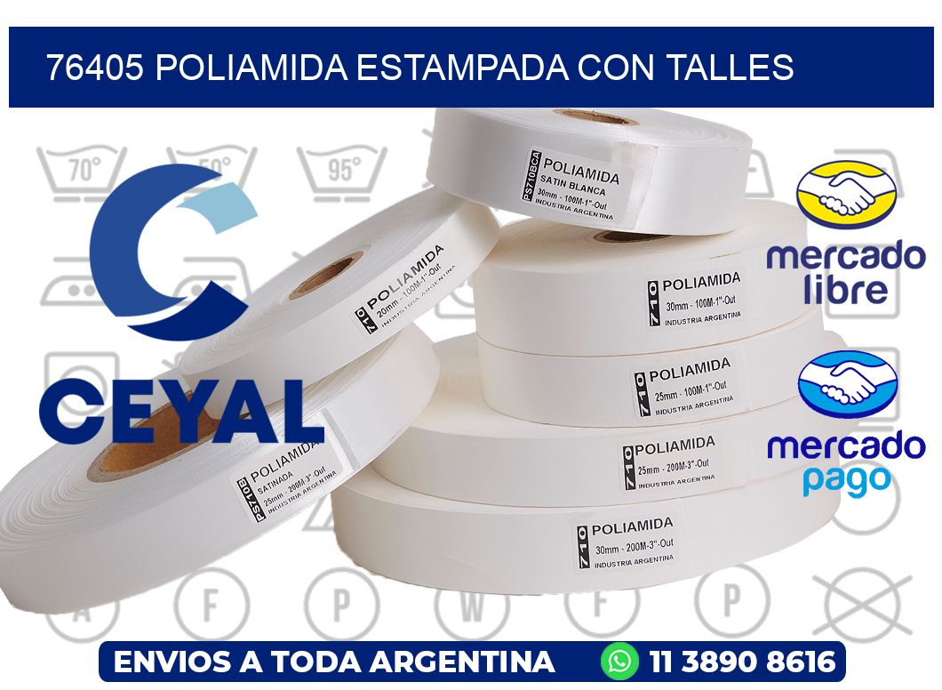 76405 POLIAMIDA ESTAMPADA CON TALLES