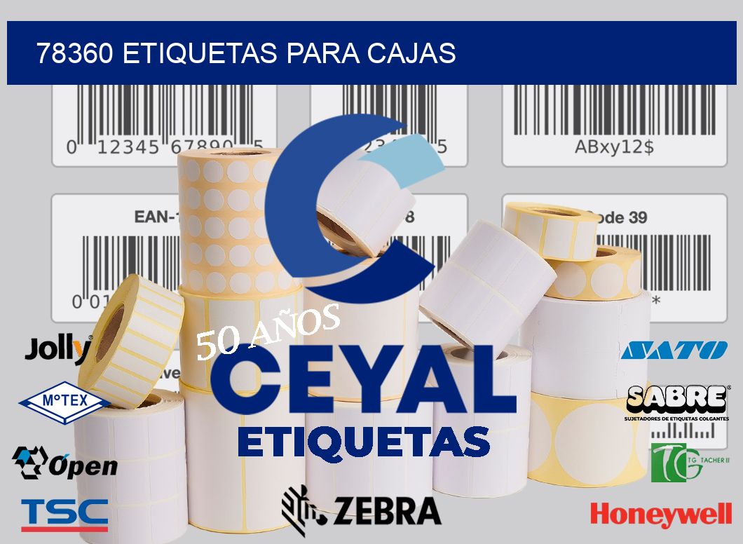 78360 ETIQUETAS PARA CAJAS
