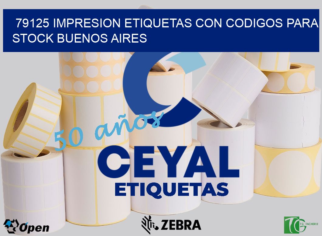 79125 IMPRESION ETIQUETAS CON CODIGOS PARA STOCK BUENOS AIRES
