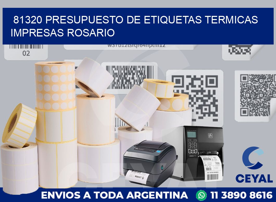 81320 PRESUPUESTO DE ETIQUETAS TERMICAS IMPRESAS ROSARIO
