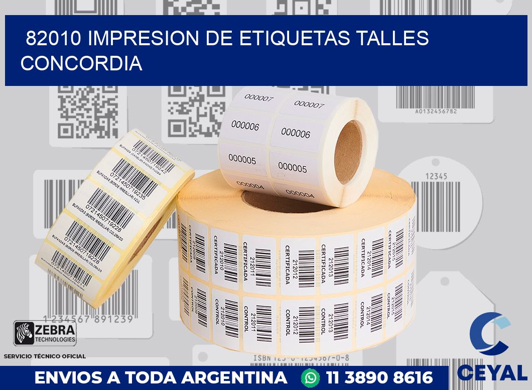 82010 IMPRESION DE ETIQUETAS TALLES CONCORDIA