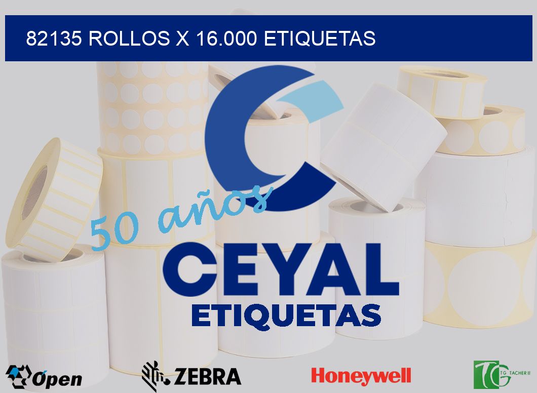 82135 Rollos x 16.000 etiquetas