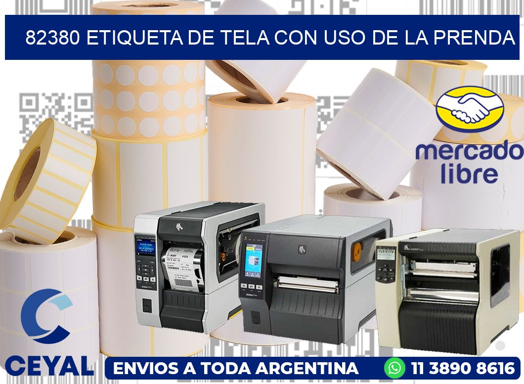 82380 ETIQUETA DE TELA CON USO DE LA PRENDA