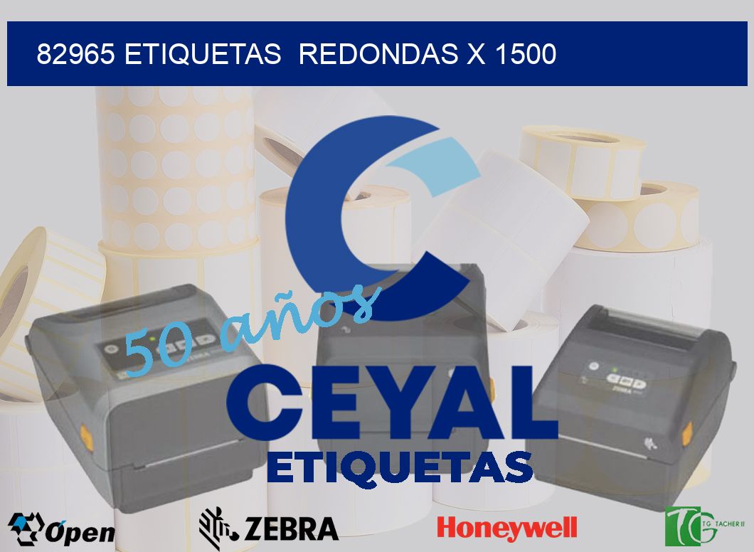 82965 etiquetas  redondas x 1500