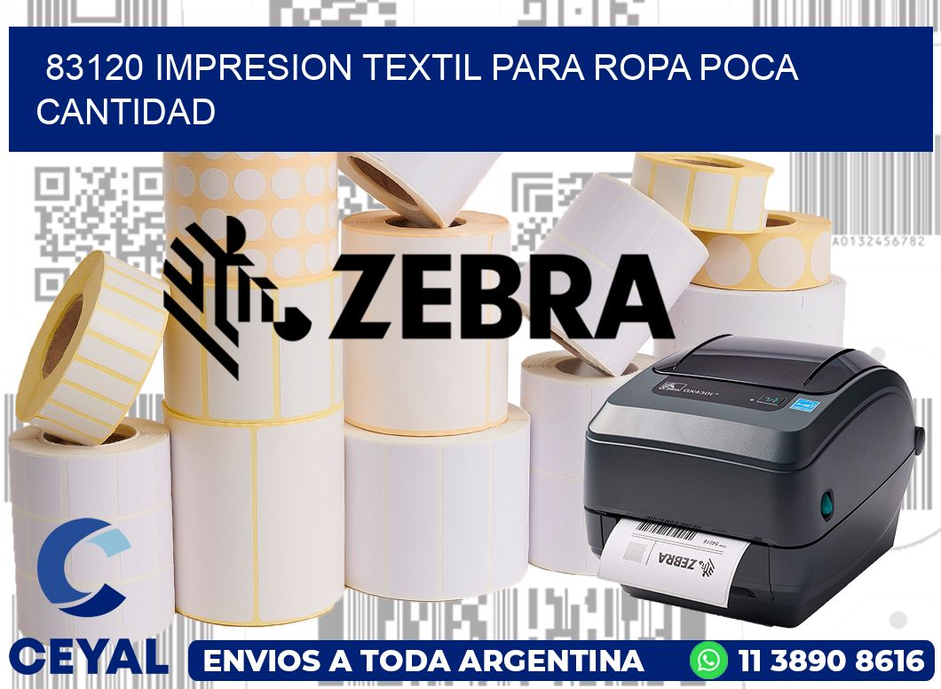 83120 IMPRESION TEXTIL PARA ROPA POCA CANTIDAD