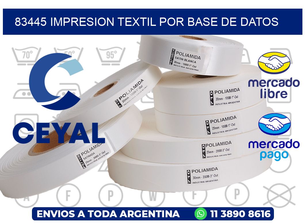 83445 IMPRESION TEXTIL POR BASE DE DATOS
