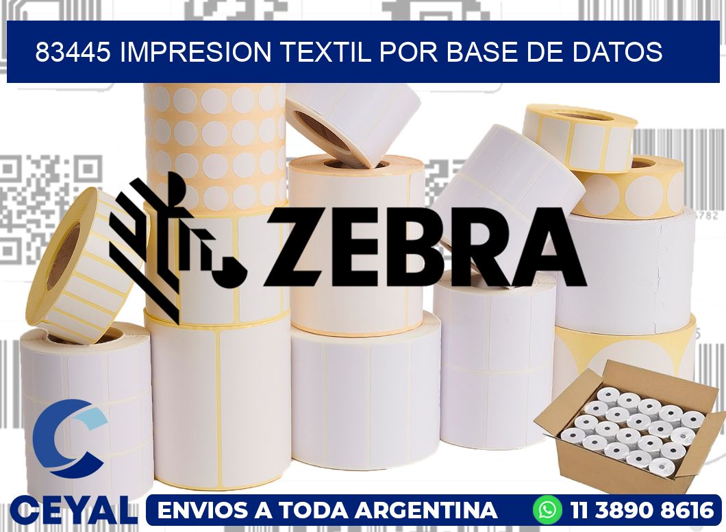 83445 IMPRESION TEXTIL POR BASE DE DATOS