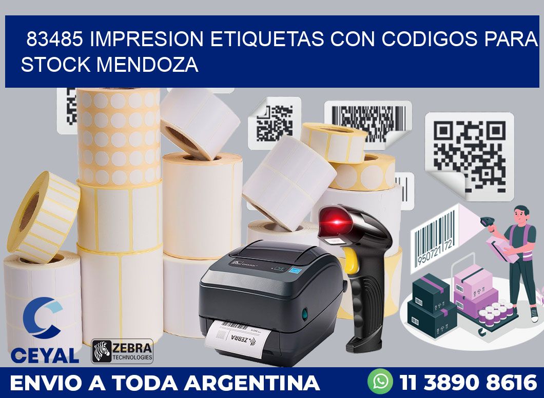 83485 IMPRESION ETIQUETAS CON CODIGOS PARA STOCK MENDOZA