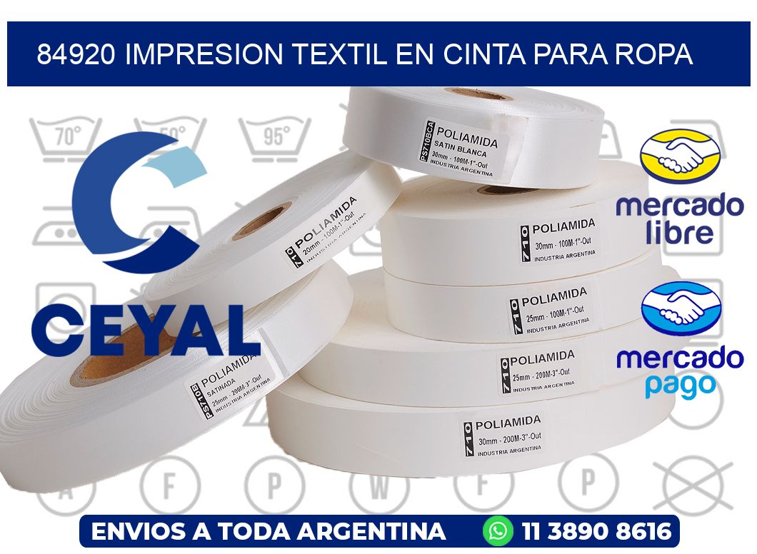 84920 IMPRESION TEXTIL EN CINTA PARA ROPA