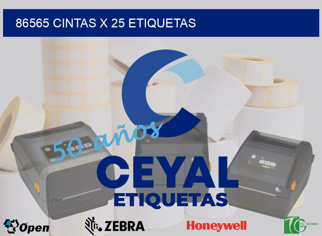 86565 cintas x 25 etiquetas