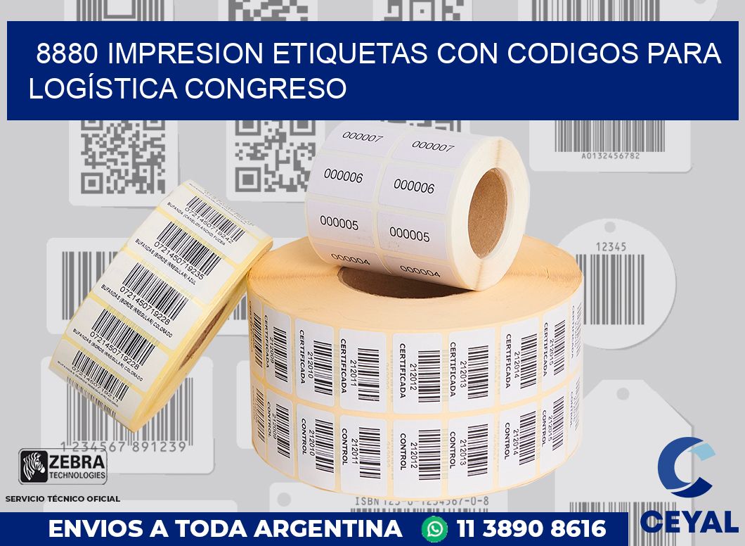 8880 IMPRESION ETIQUETAS CON CODIGOS PARA LOGÍSTICA CONGRESO