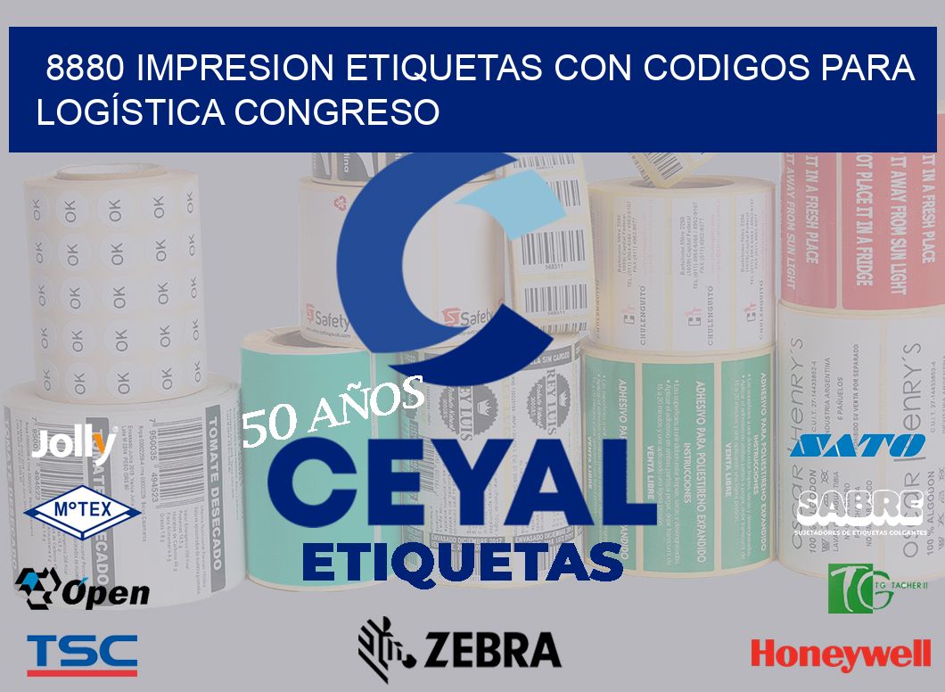 8880 IMPRESION ETIQUETAS CON CODIGOS PARA LOGÍSTICA CONGRESO