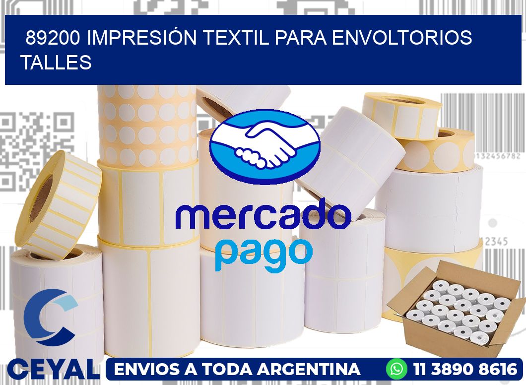 89200 IMPRESIÓN TEXTIL PARA ENVOLTORIOS TALLES