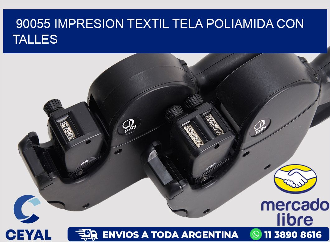 90055 IMPRESION TEXTIL TELA POLIAMIDA CON TALLES