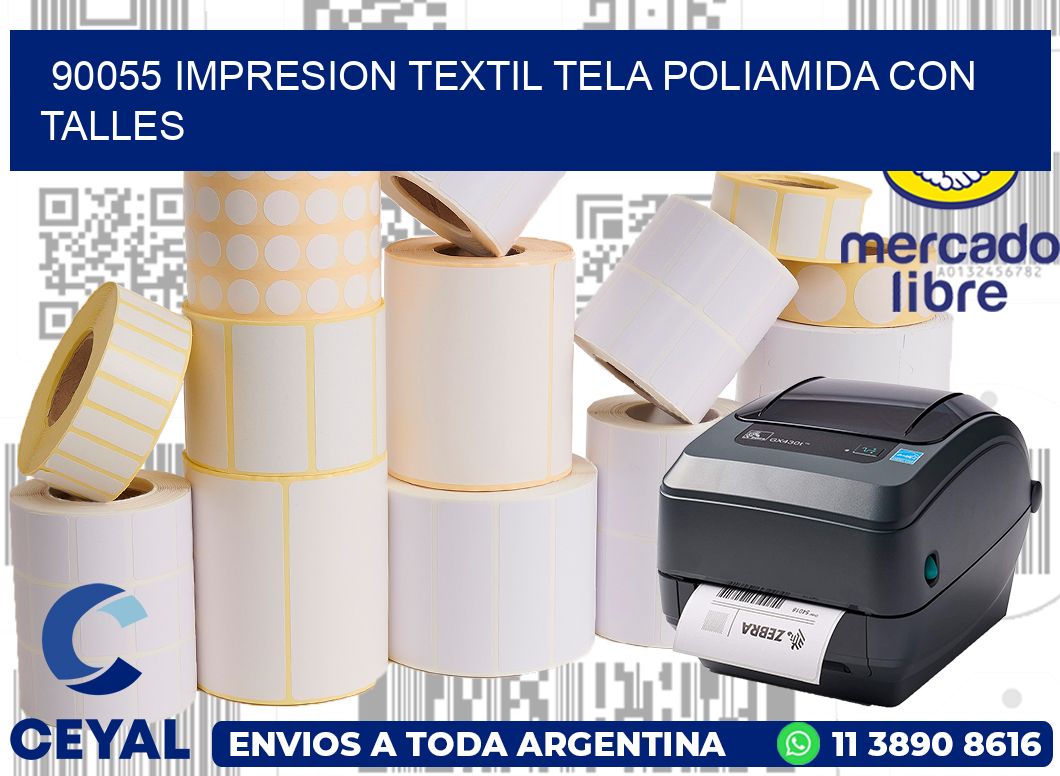 90055 IMPRESION TEXTIL TELA POLIAMIDA CON TALLES