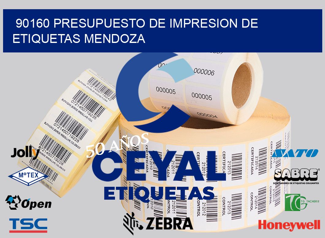 90160 PRESUPUESTO DE IMPRESION DE ETIQUETAS MENDOZA