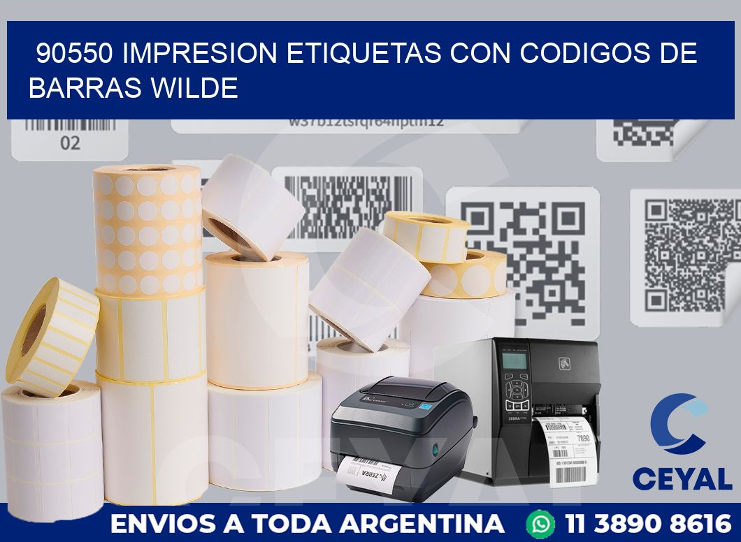 90550 IMPRESION ETIQUETAS CON CODIGOS DE BARRAS WILDE