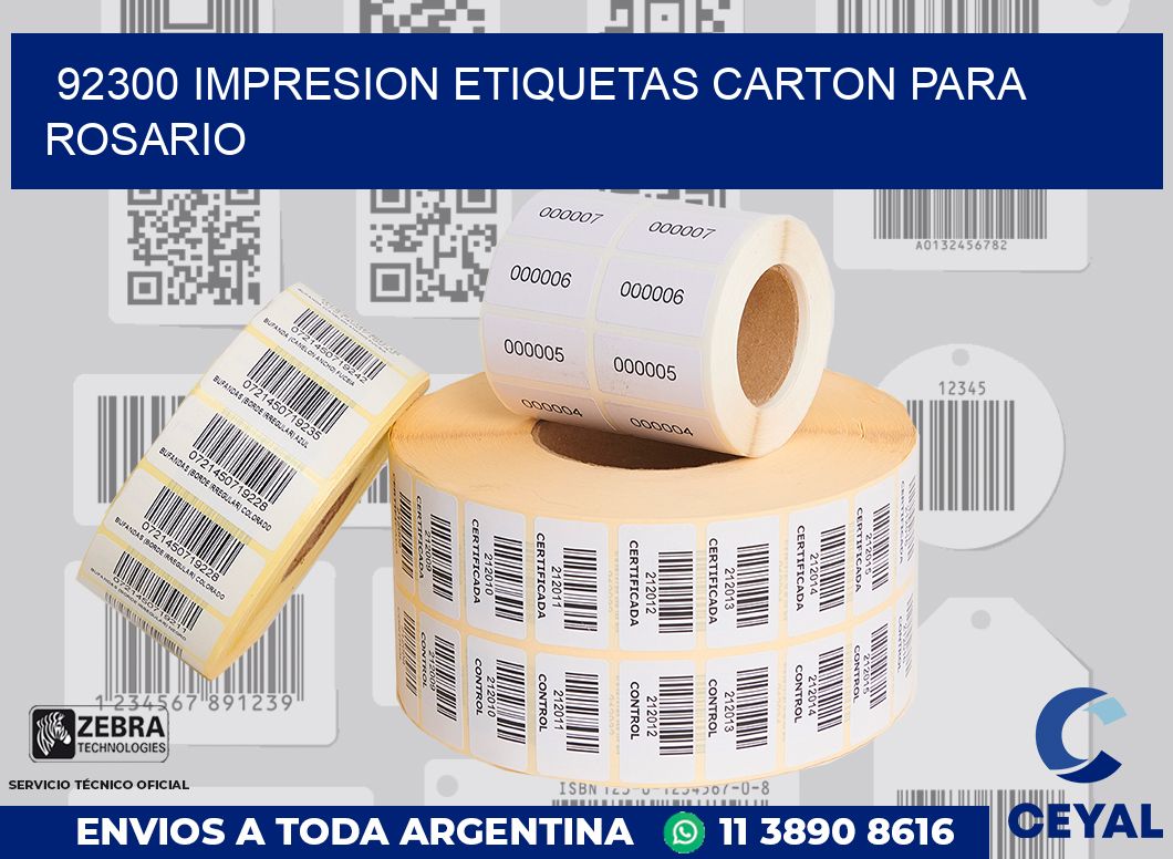 92300 IMPRESION ETIQUETAS CARTON PARA ROSARIO