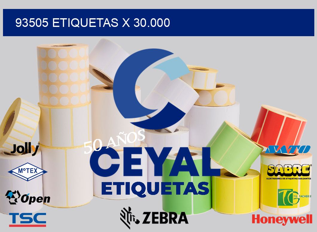 93505 Etiquetas x 30.000