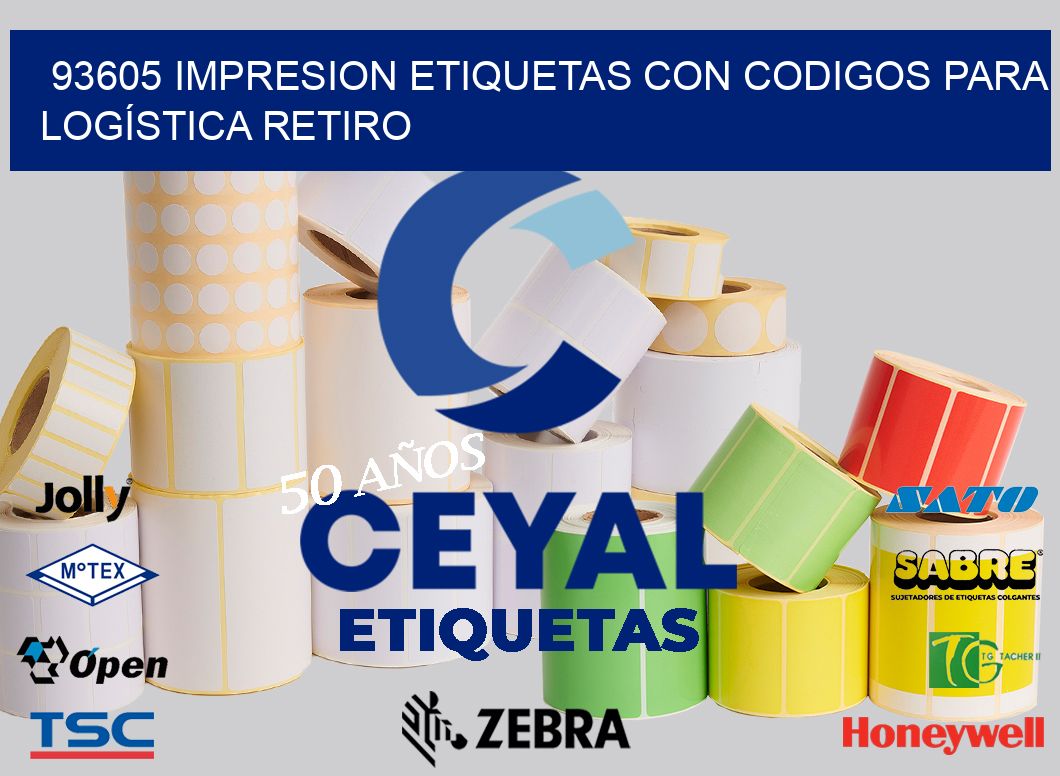 93605 IMPRESION ETIQUETAS CON CODIGOS PARA LOGÍSTICA RETIRO