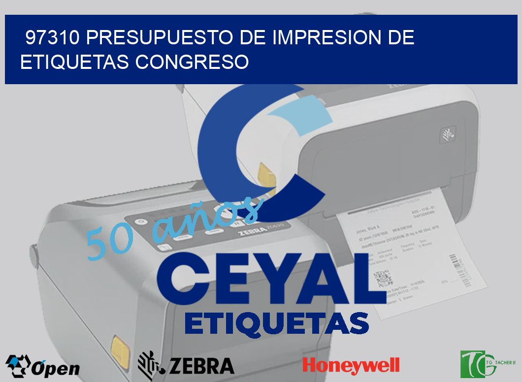 97310 PRESUPUESTO DE IMPRESION DE ETIQUETAS CONGRESO