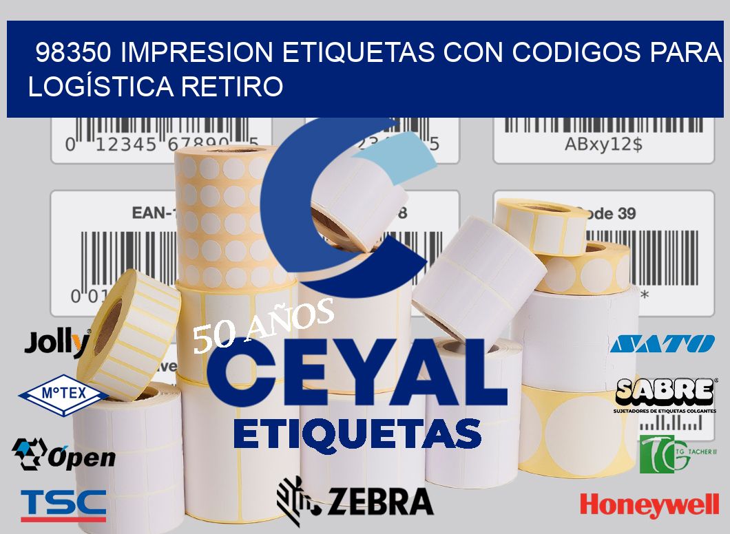 98350 IMPRESION ETIQUETAS CON CODIGOS PARA LOGÍSTICA RETIRO