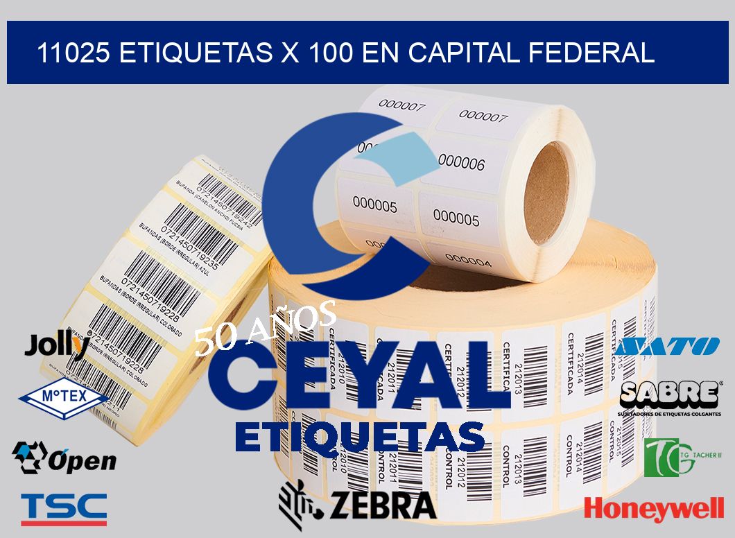 11025 ETIQUETAS X 100 EN CAPITAL FEDERAL