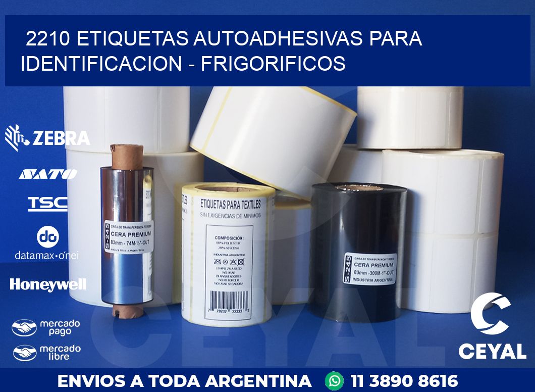 2210 ETIQUETAS AUTOADHESIVAS PARA IDENTIFICACION – FRIGORIFICOS