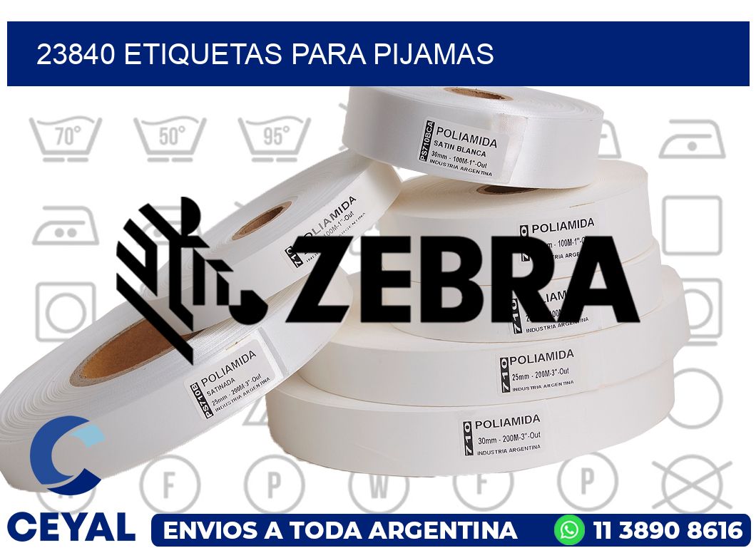 23840 ETIQUETAS PARA PIJAMAS