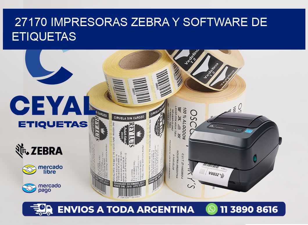 27170 Impresoras Zebra y Software de Etiquetas