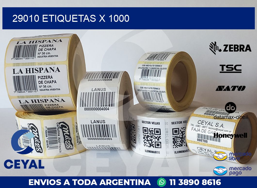 29010 ETIQUETAS X 1000