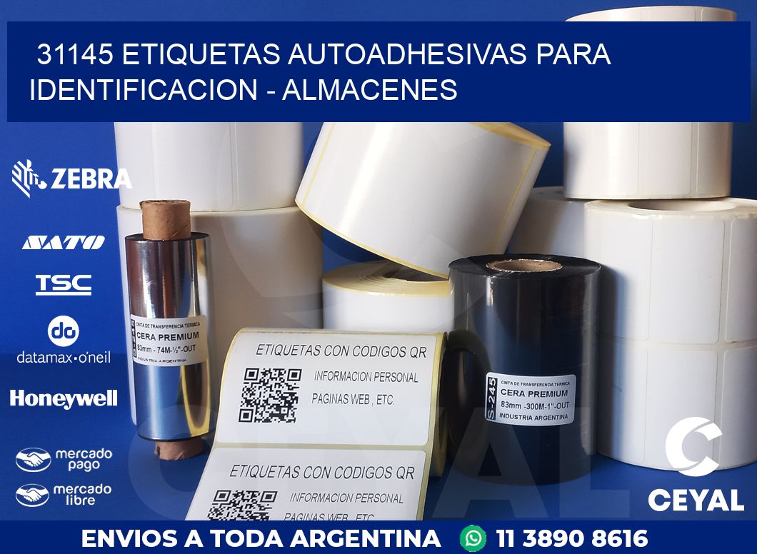 31145 ETIQUETAS AUTOADHESIVAS PARA IDENTIFICACION – ALMACENES