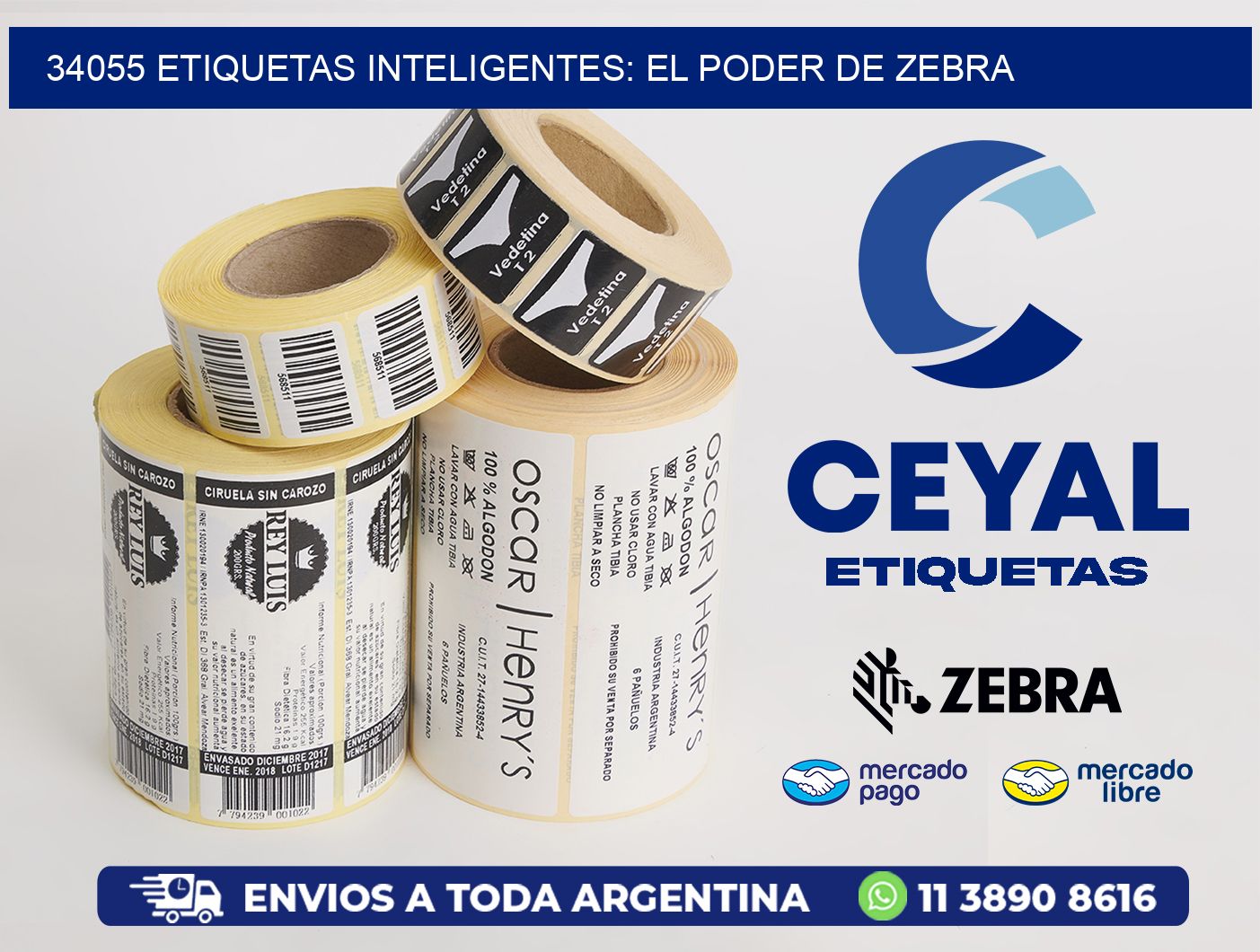 34055 Etiquetas Inteligentes: El Poder de Zebra