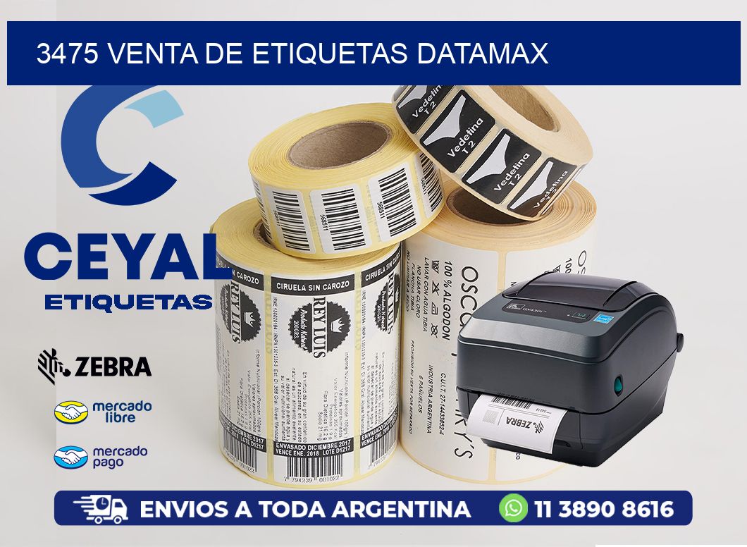 3475 VENTA DE ETIQUETAS DATAMAX