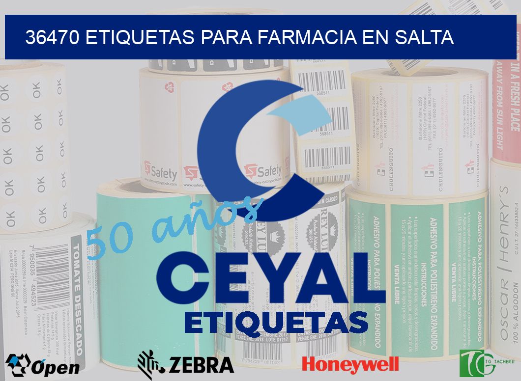 36470 ETIQUETAS PARA FARMACIA EN SALTA