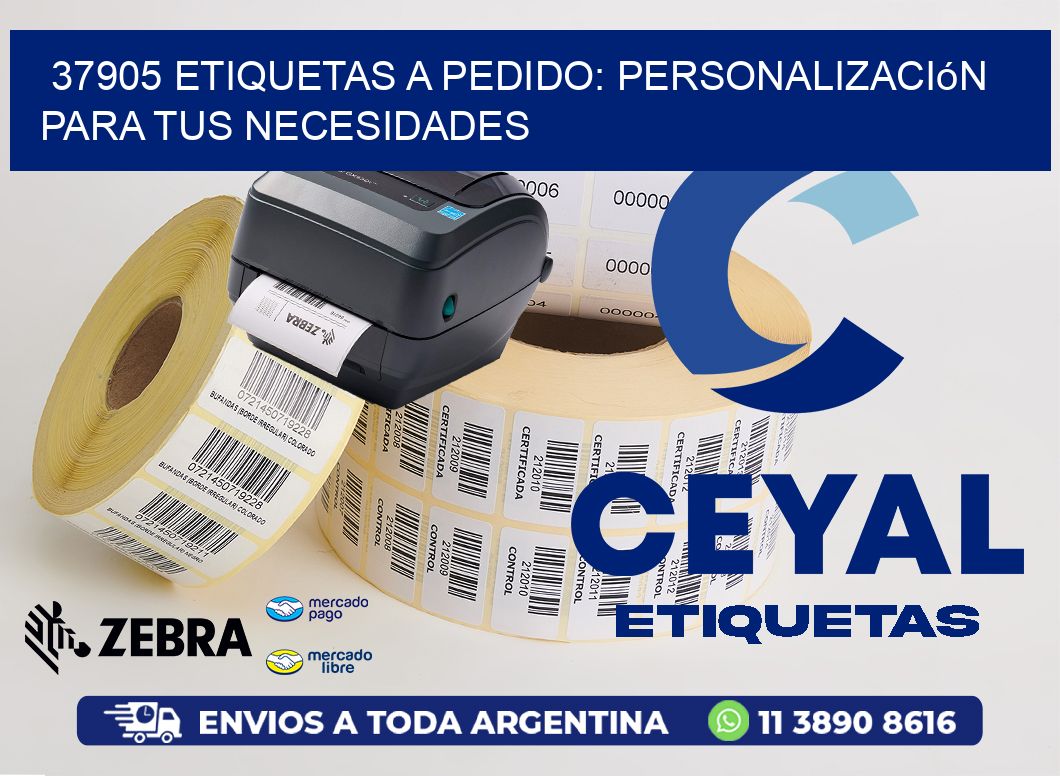 37905 Etiquetas a Pedido: Personalización para tus Necesidades